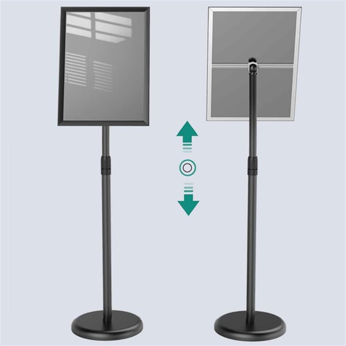 A3 Mobile Aluminum Alloy Poster Stand – Adjustable Height Display