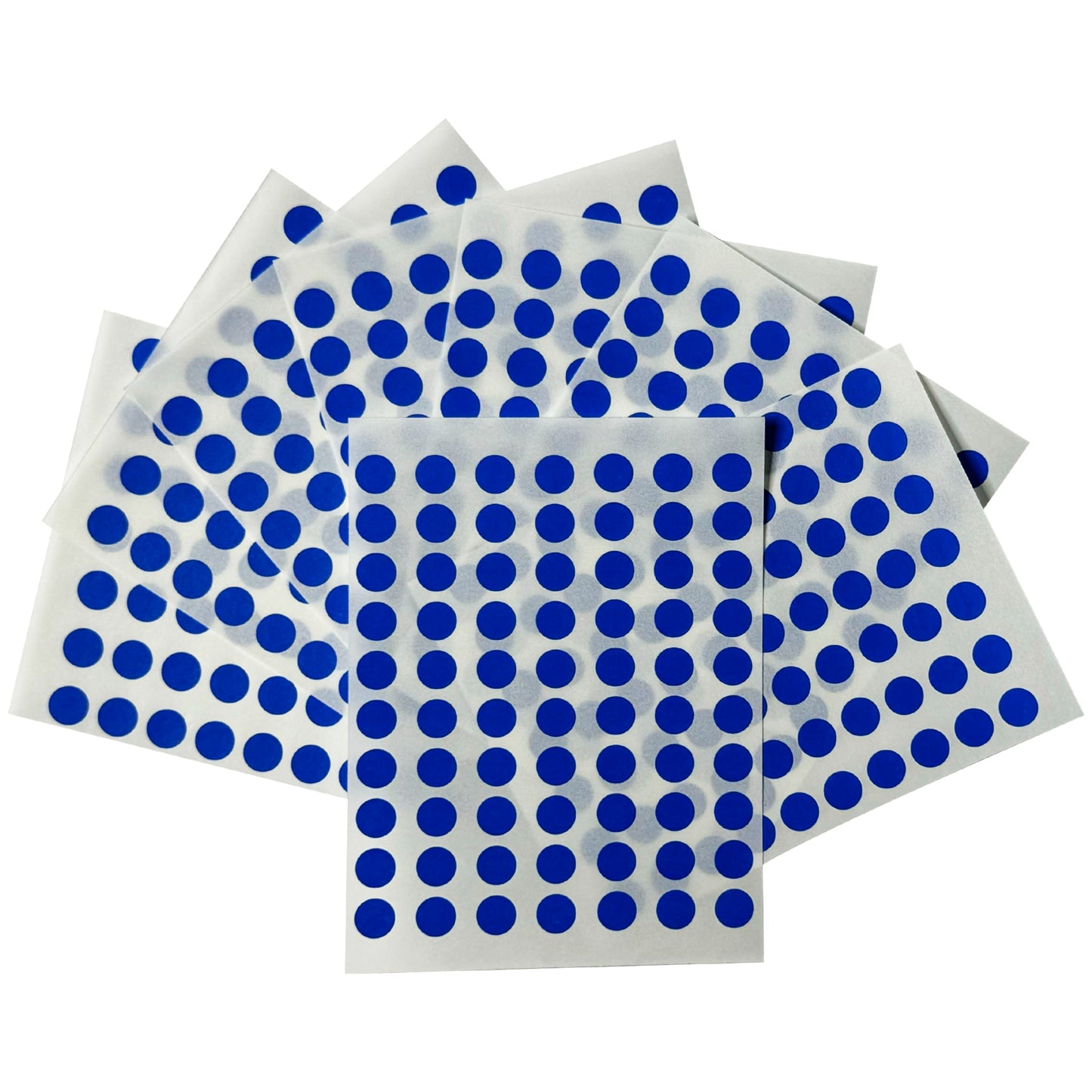 Pack of 560 Blue 8mm Round Labels - Stickers