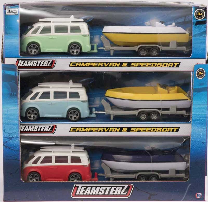 Single Campervan & Speedboat Set
