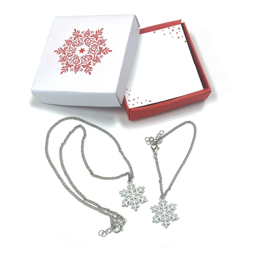 Christmas Pendant Necklace & Bracelet Set