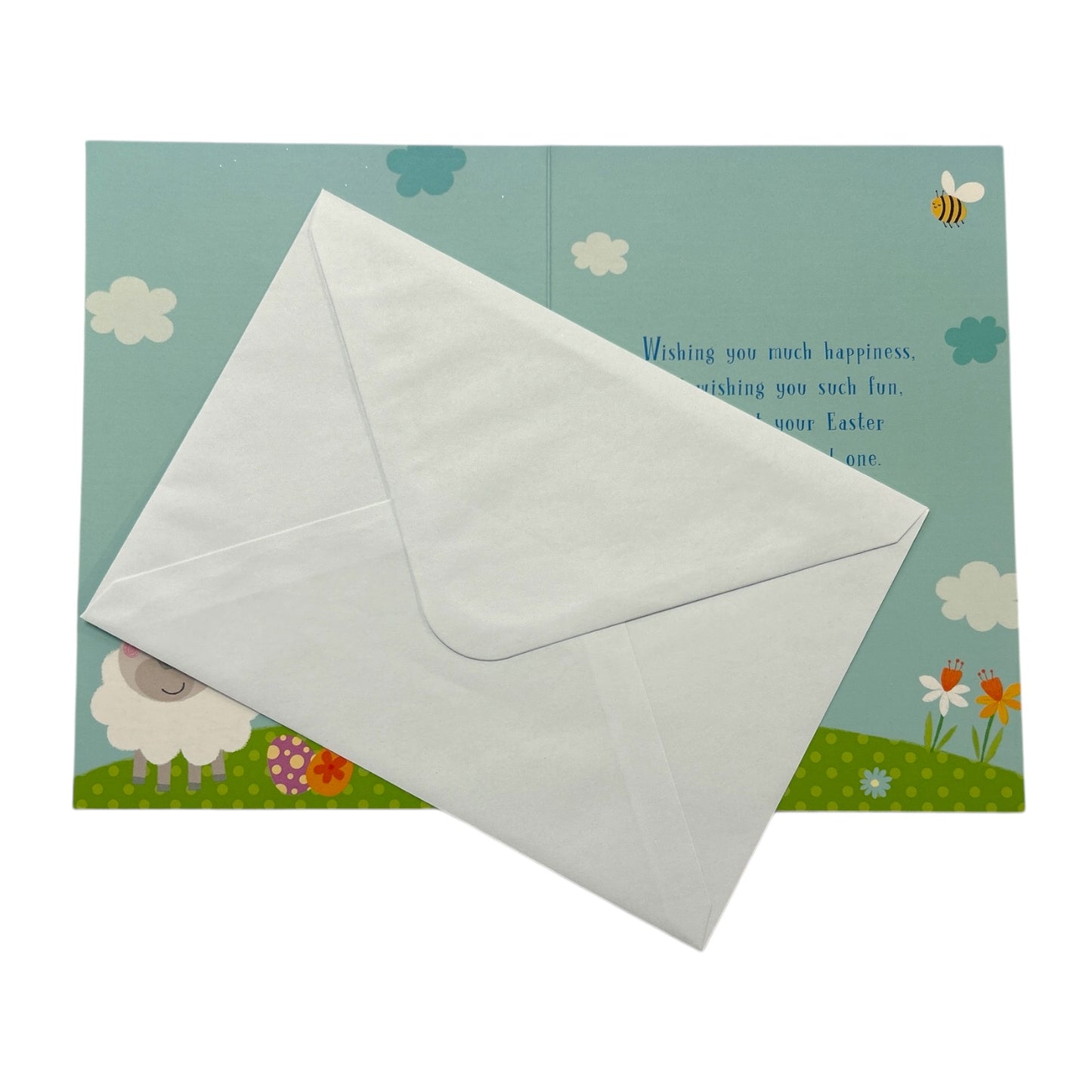 For Son Cute Lamb with Bees Design Easter Card