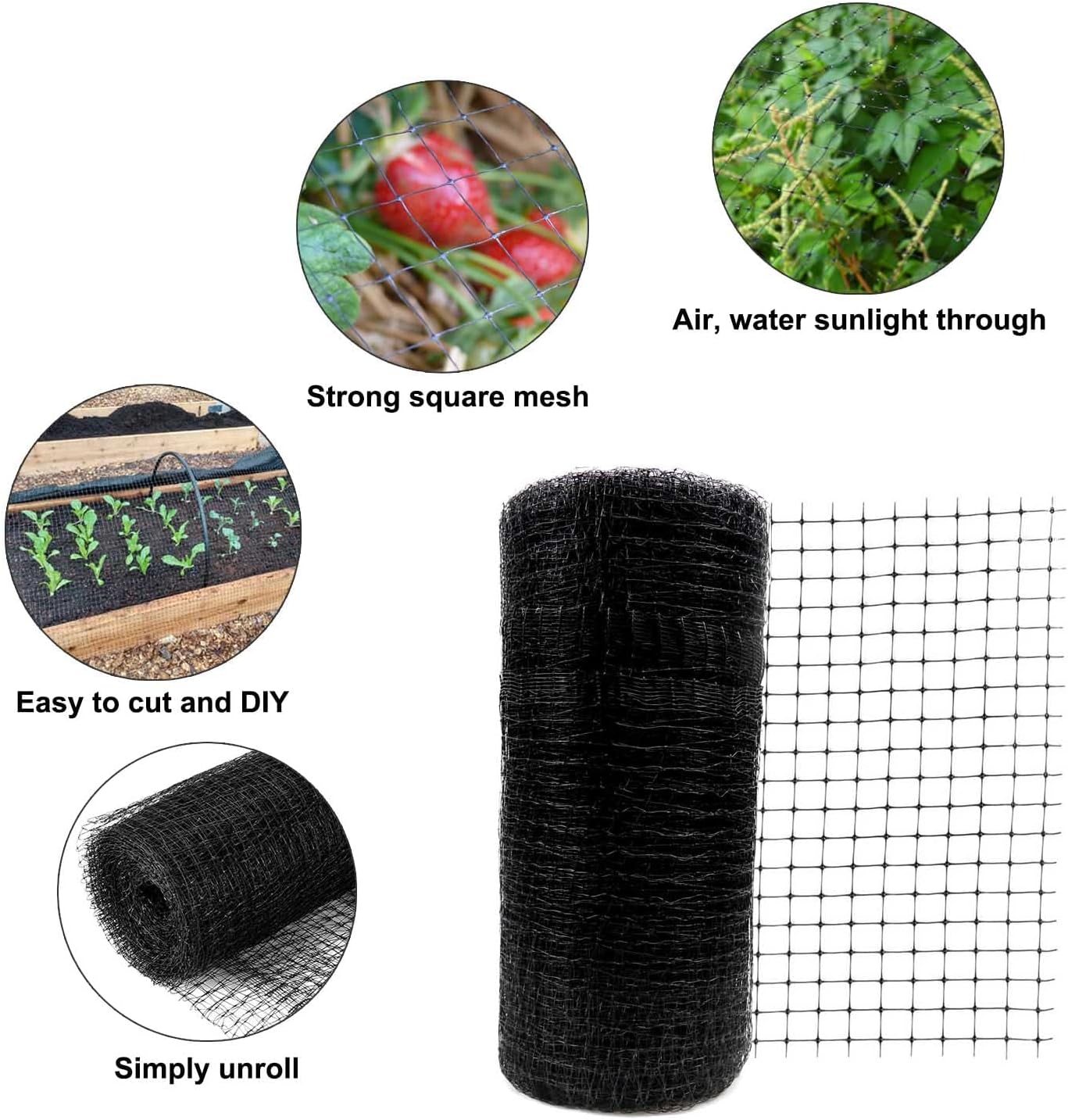 Garden Netting Set 7.5Ft X 65Ft