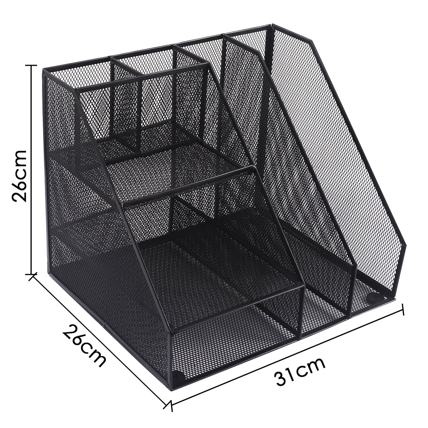 Multiple Compartment Office Mesh Desk Organiser