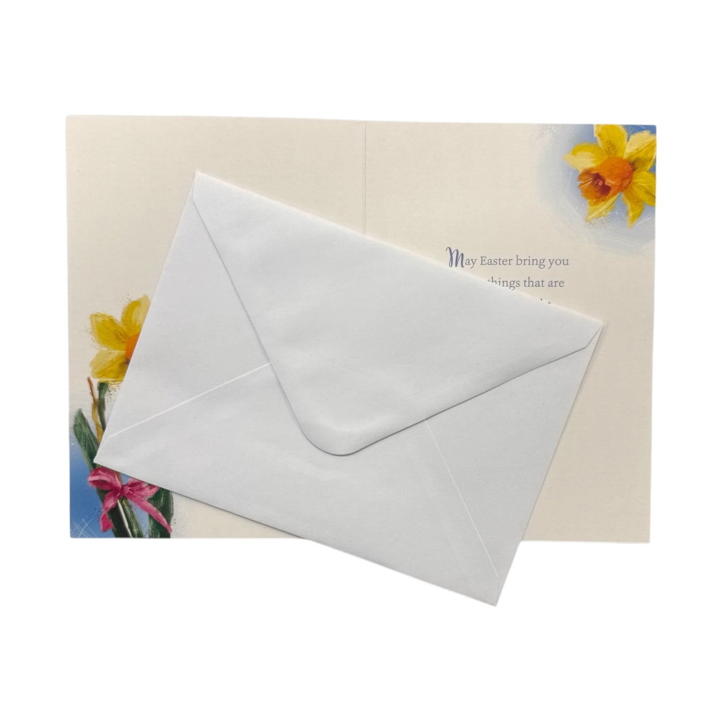 From All The Family Beautiful Yellow Tulip Flower Design Easter Card