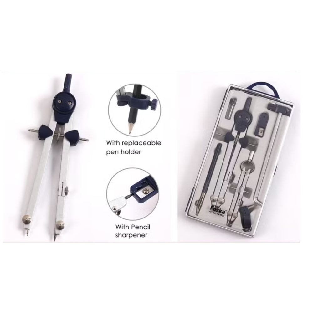 Good Quality Metal Compass Divider Math Set