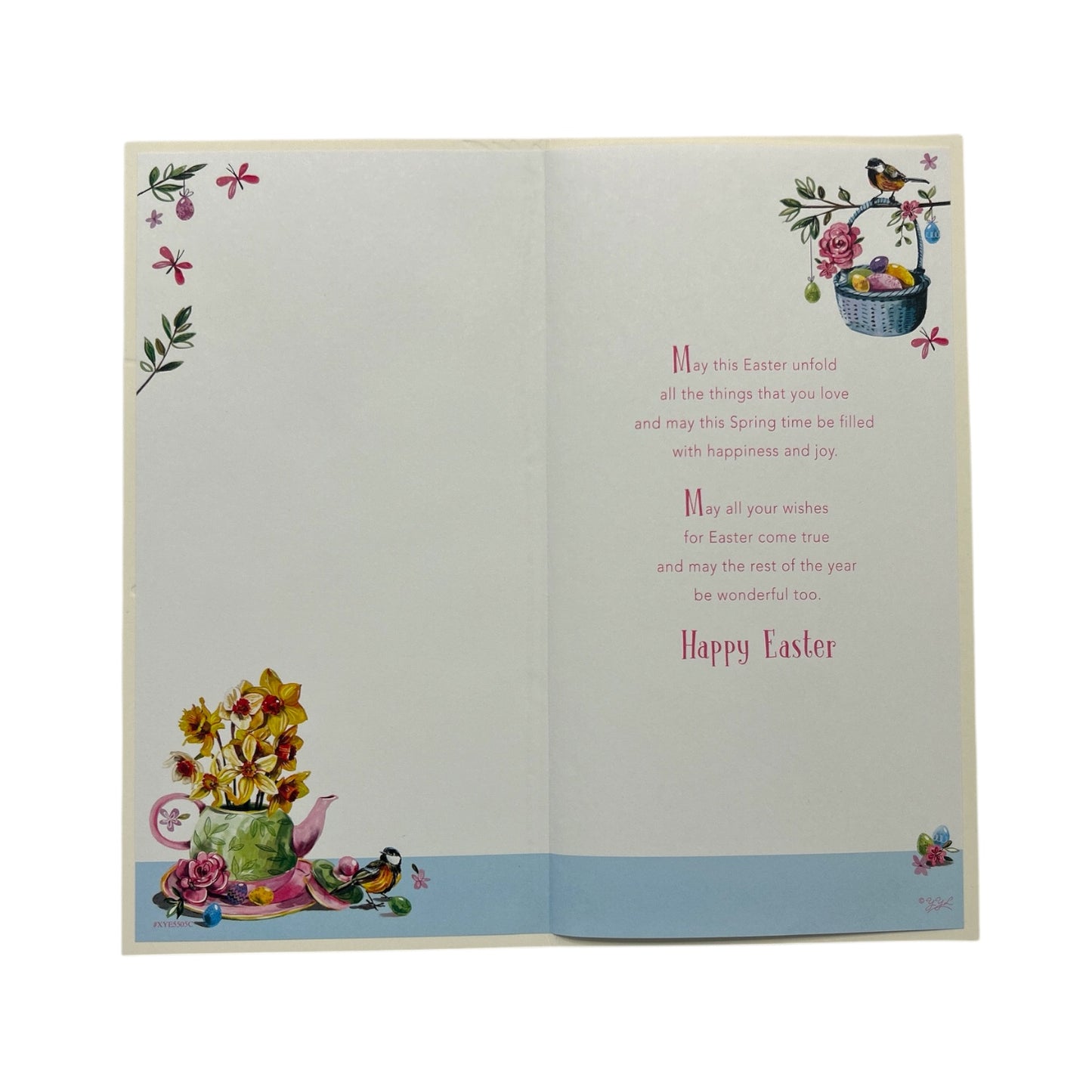 From Both Of Us Chicks And Eggs Foil Finished Design Easter Card