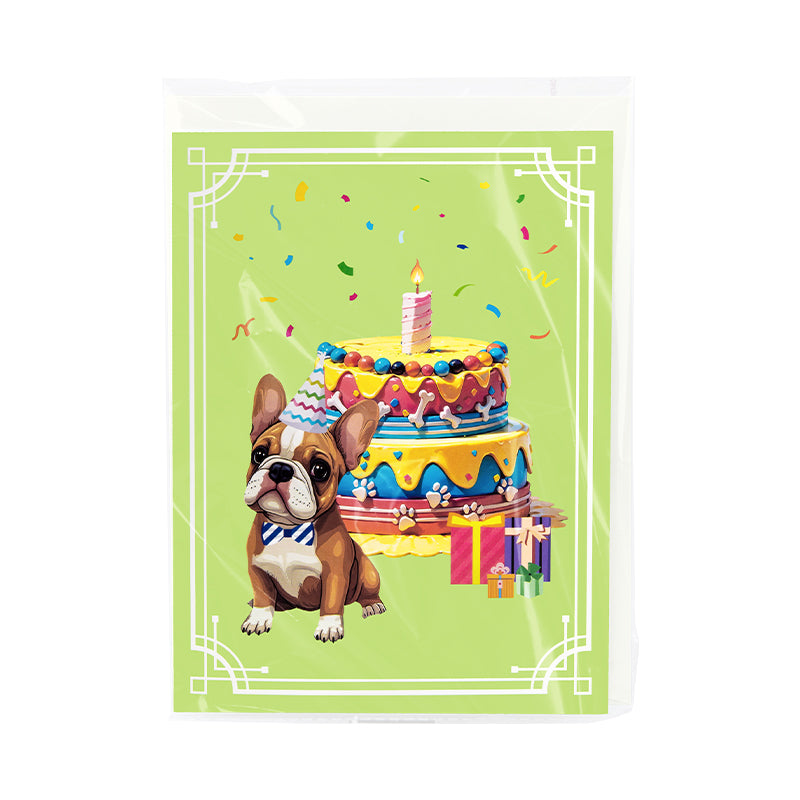 Pawty Time 3D Dog Birthday Cake Pop Up Card