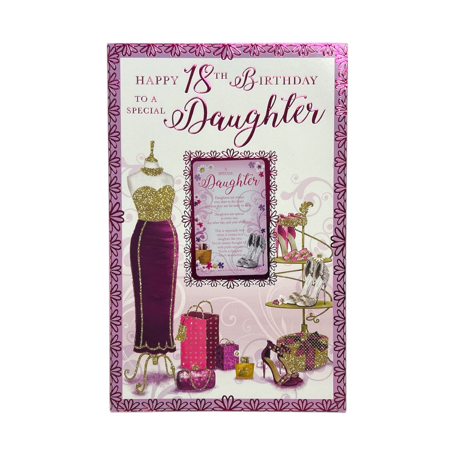 Age 18th Birthday To Special Daughter Keepsake Treasures Greeting Card