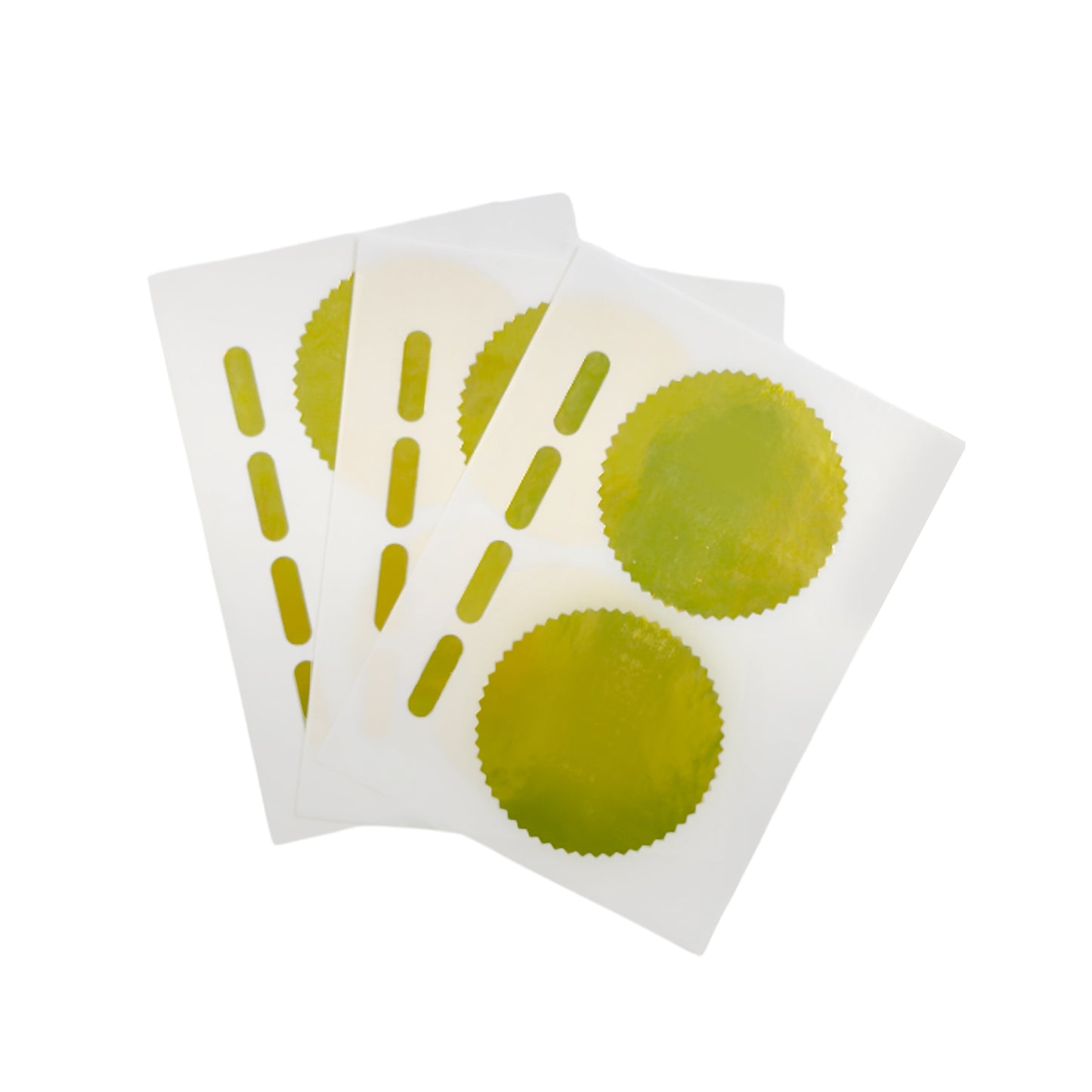 Pack of 6 Gold Foil Company Seals Labels 50mm