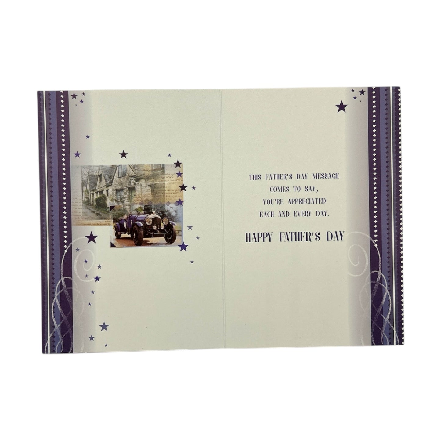 For Grandad Vintage Style Car Photographic Design Father's Day Card