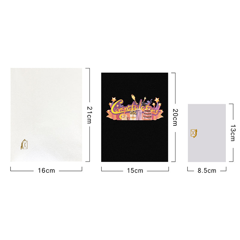 Cheers to You 3D Pop Up Congratulations Card