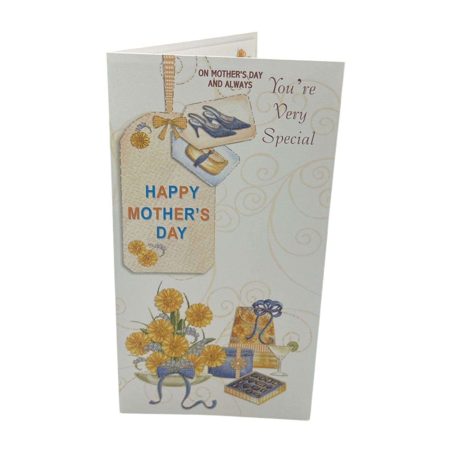 You're Very Special Bouquet of Yellow Flowers & Gifts Design Mother's Day Card