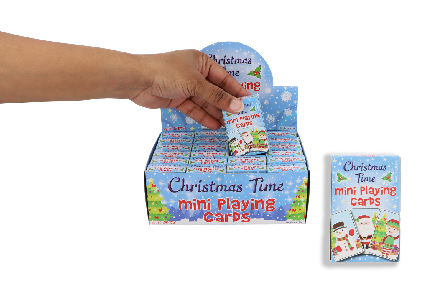 Mini Christmas Playing Cards 6x4cm