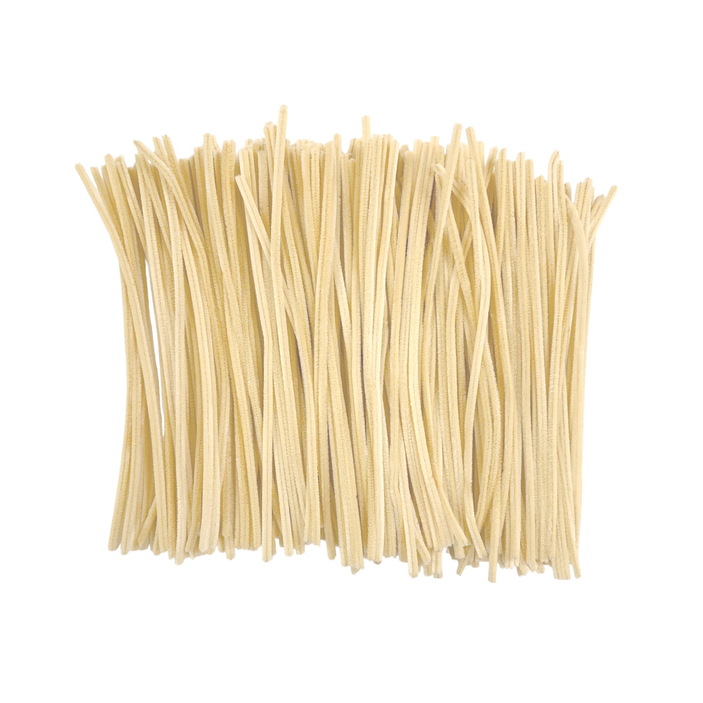 Pack of 500 Ivory Coloured Pipe Cleaners 30cm x 6mm Craft Chenille Stems