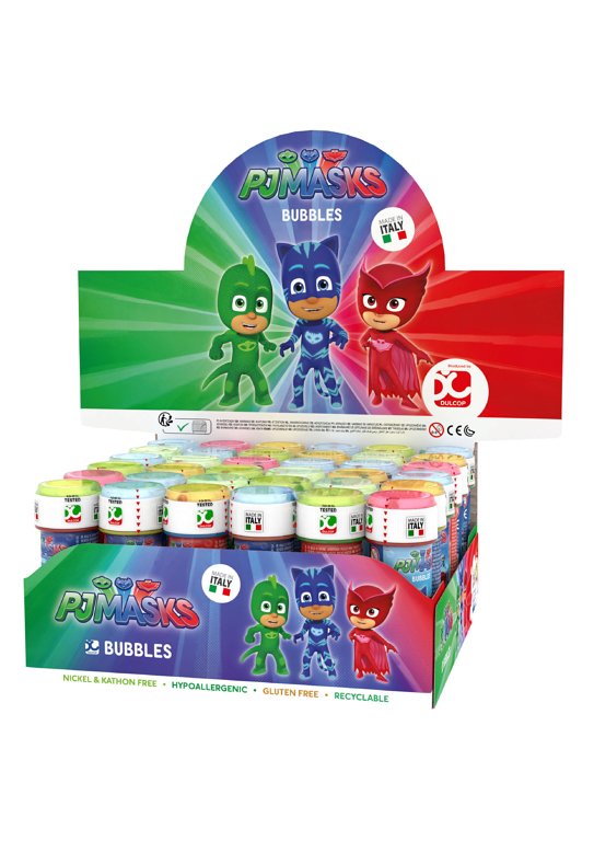 Pack of 12 PJ Masks Bubble Tubs with Wand 60ml