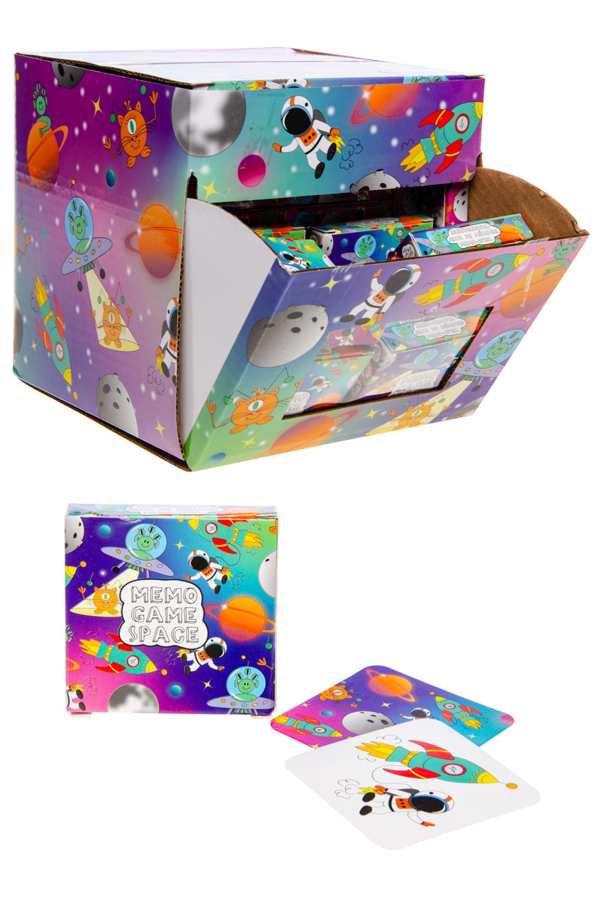 Pack of 12 Space Mini Memory Games 28 Cards