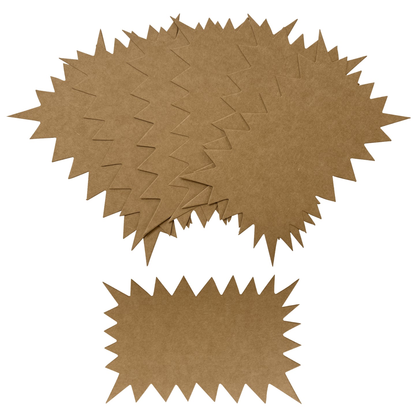 Pack of 120 Brown Kraft Flashes 200 x 150mm
