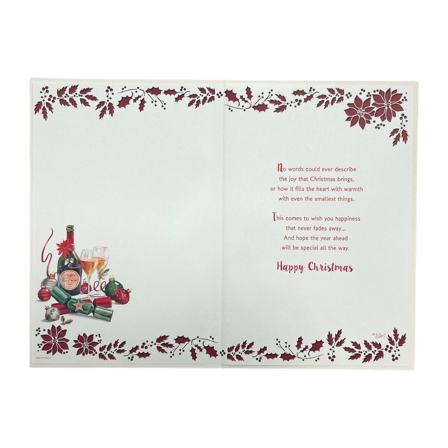 To a Special Mum and Dad Seasonal Sparkle & Love Christmas Card