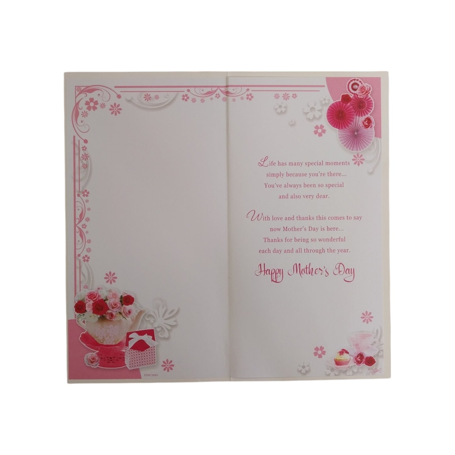 To A Special Nan Floral Tea Pot Sentimental Design Mother's Day Card