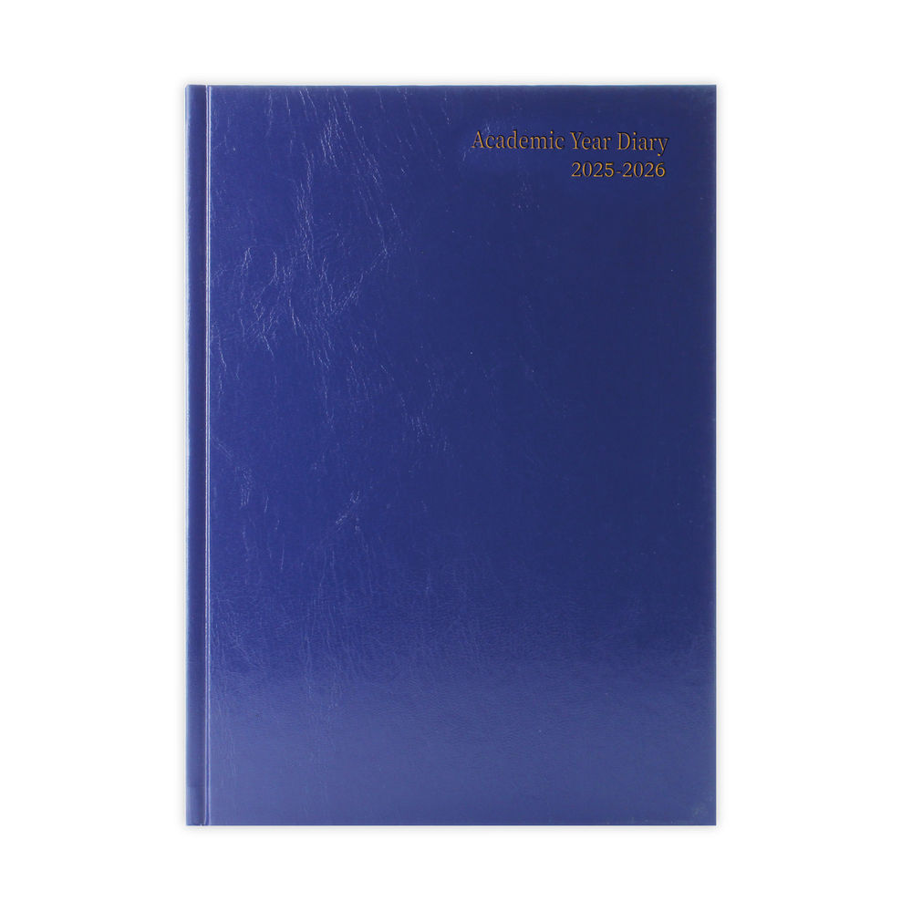 2025-2026 A4 Day Per Page Blue Academic Diary