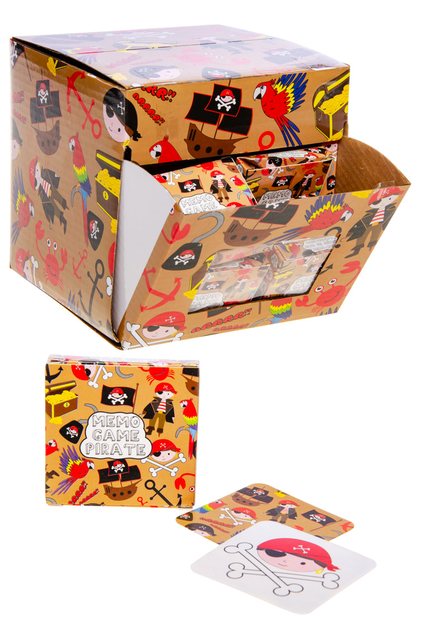 Pack of 12 Pirate Mini Memory Games 28 Cards