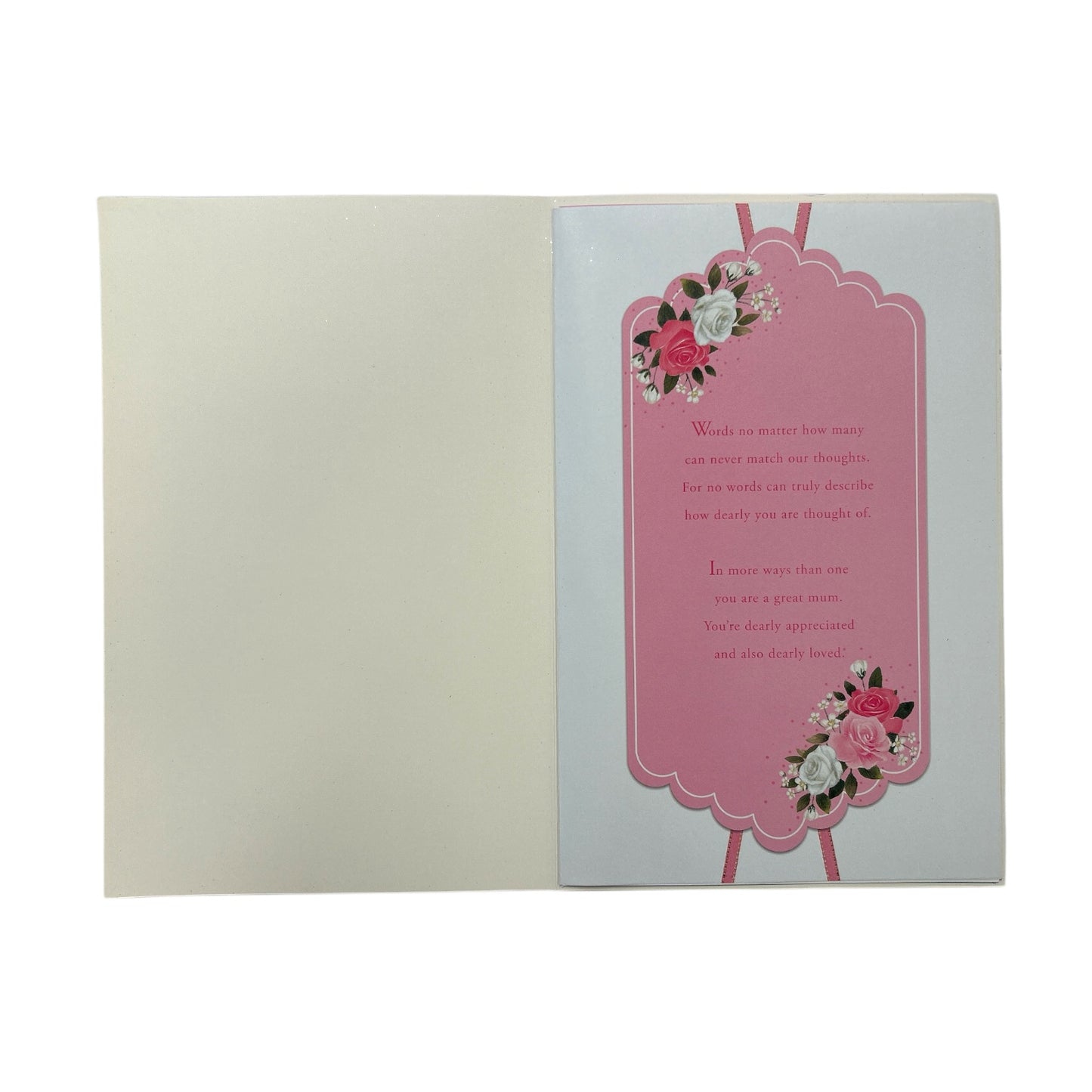 For Special Mum 8 Page Insert Luxury Mother's Day Card