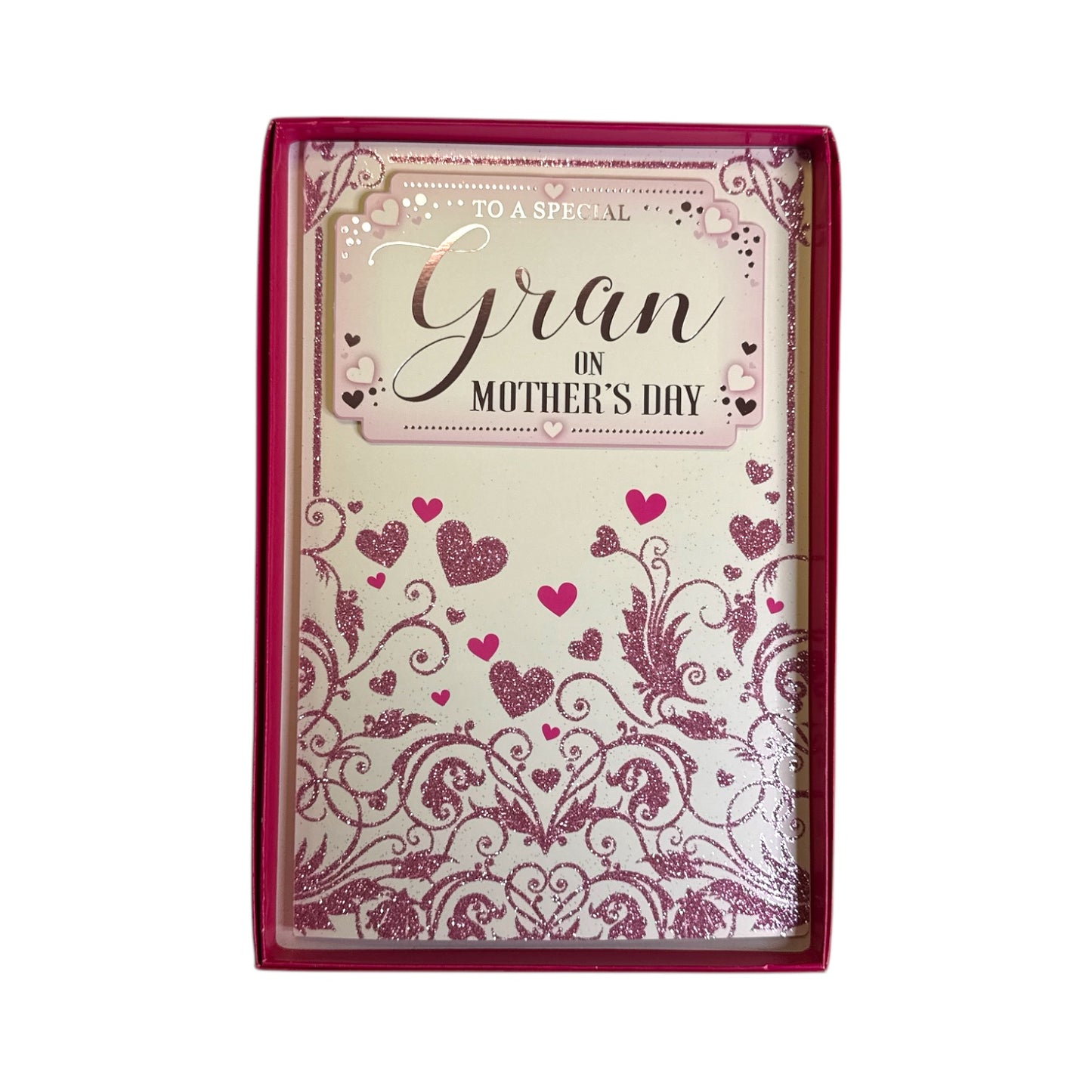 To A Special Gran Classic Mini Pink Hearts Design Mother's Day Boxed Card