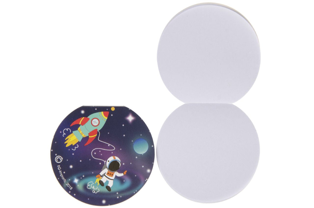 Single Round Space Design Notebook 8cm