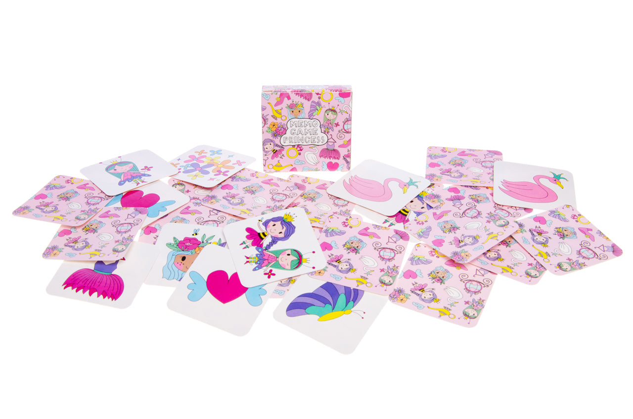 Pack of 12 Princess Mini Memory Games 28 Cards