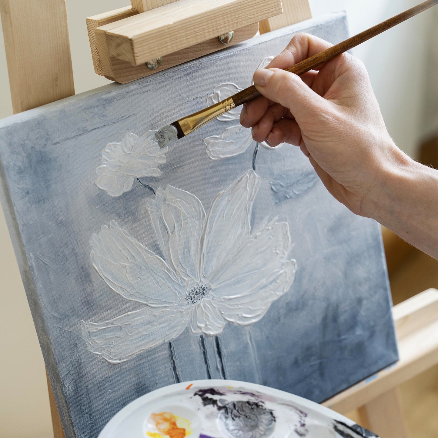 Stretched Mini Canvas Wooden Frame 280gsm 15x15cm