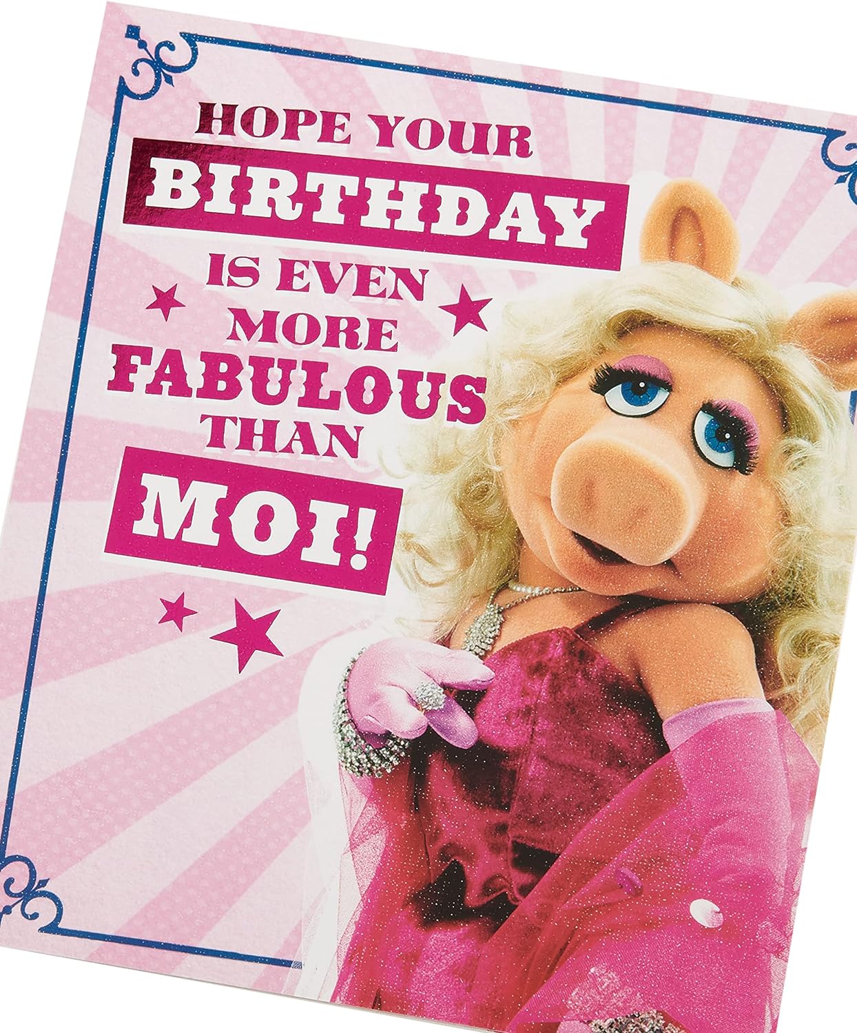 Disney The Muppets Miss Piggy Design Birthday Card