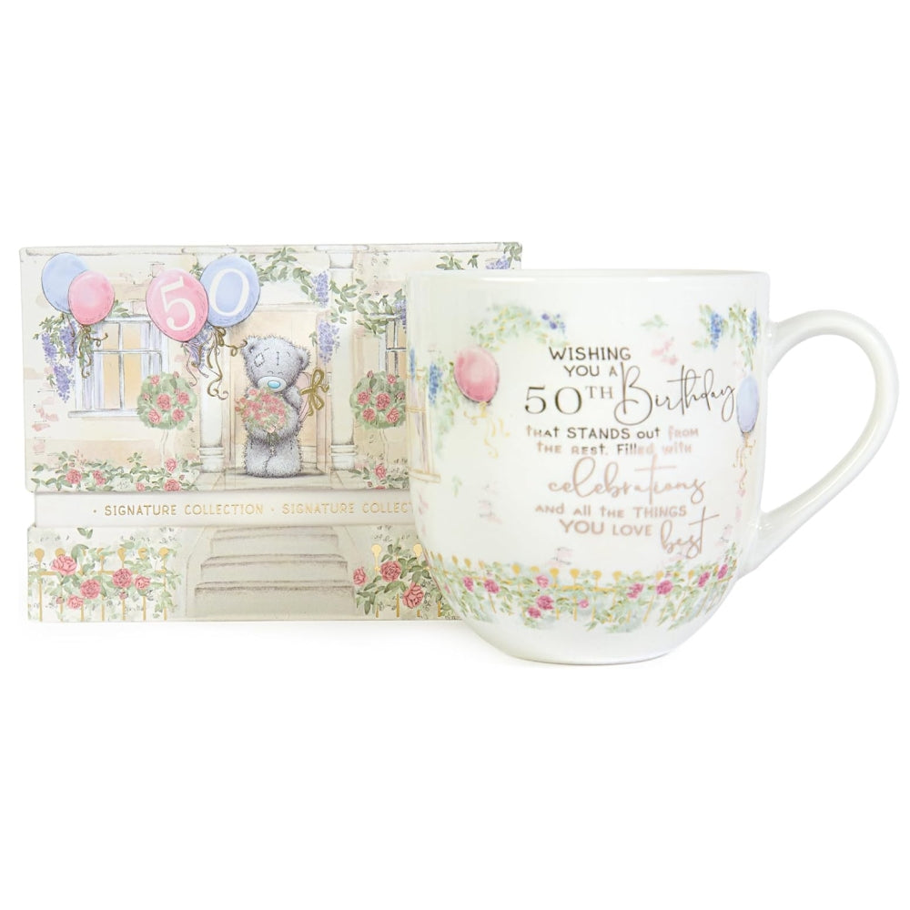 Me to You Tatty Teddy Luxury Bone China Mug in Satin Lined Box 50th Birthday Gift Signature Collection