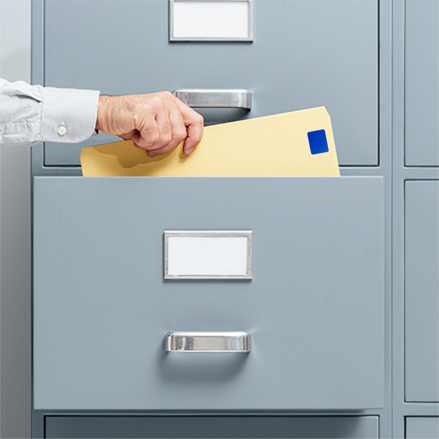 Pack of 120 White 19x25mm Rectangular Labels - Adhesive Stickers