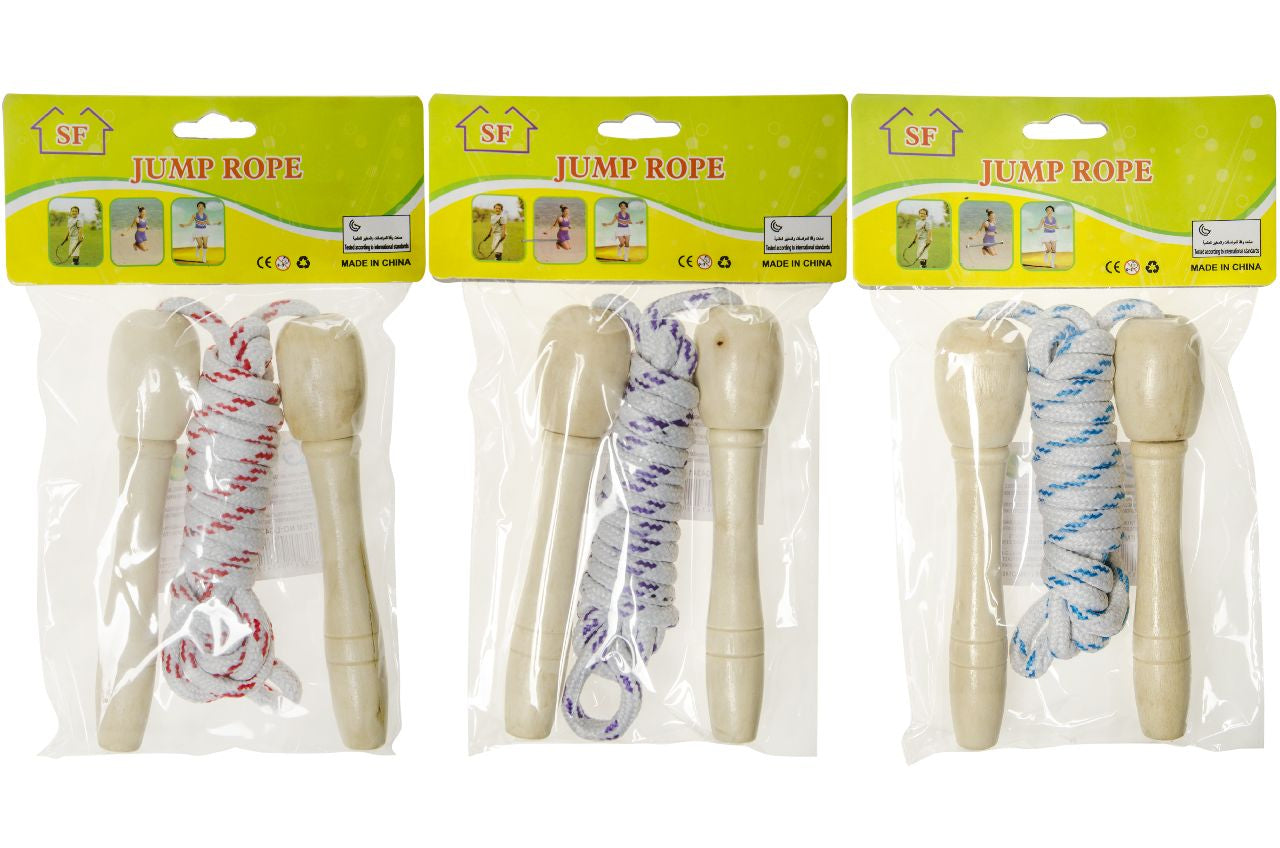 Single Wooden Jumping Skipping Rope
