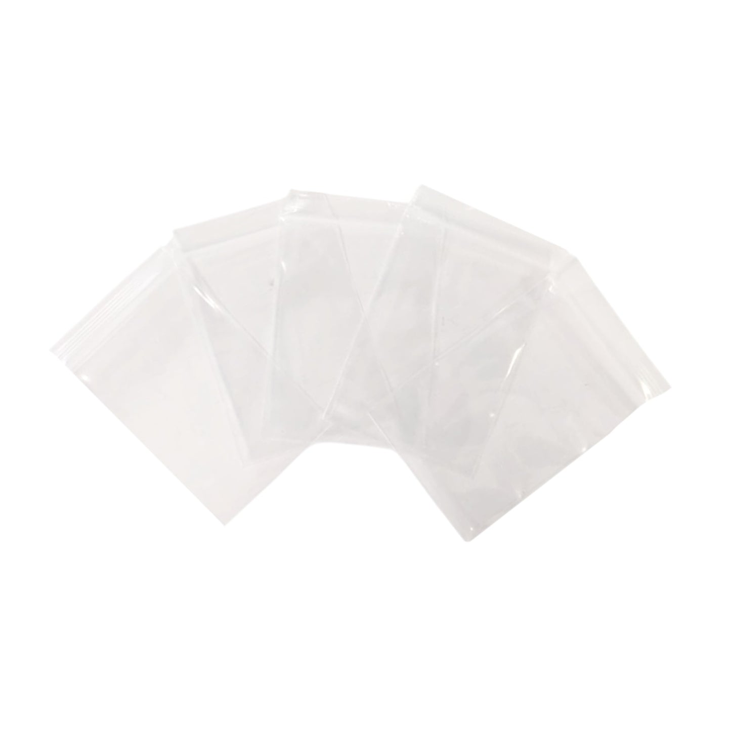Pack of 200 Clear Grip-Sealing Zip Bags 6x8cm 0.08mm PE Food-Grade Poly Bags