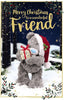 3D Holographic Wonderful Friend Christmas Card
