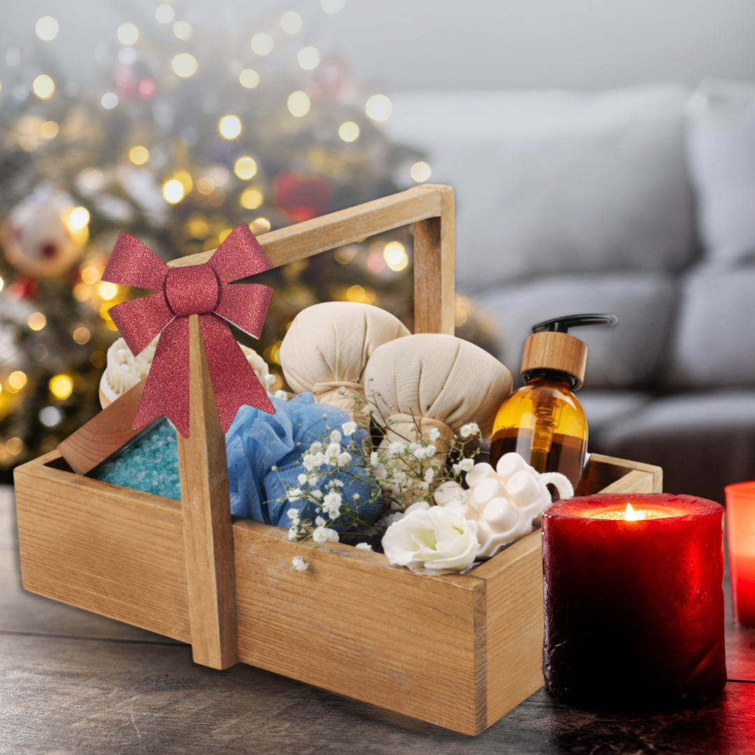 Pack of 3 Christmas Gold Present Gift Bows