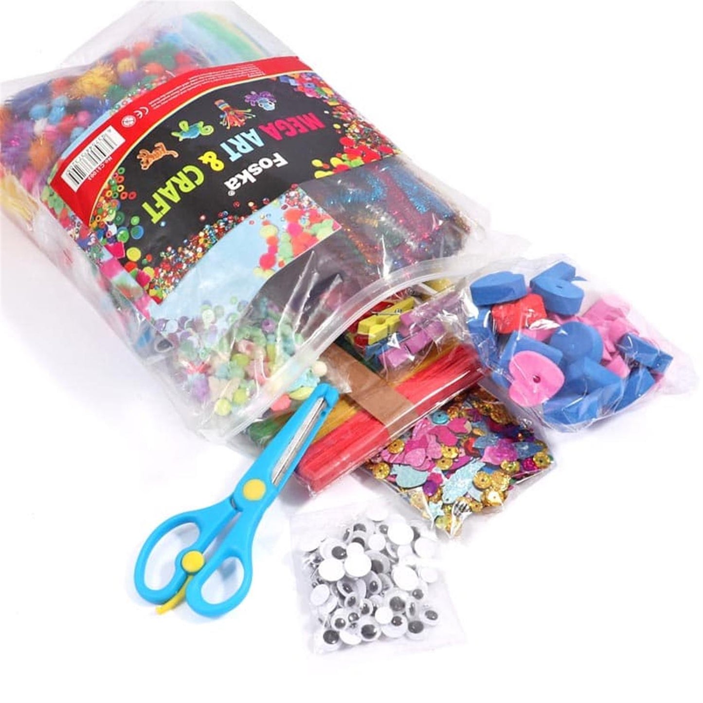 Pack of 1200 Pieces DIY Arts and Crafts Set