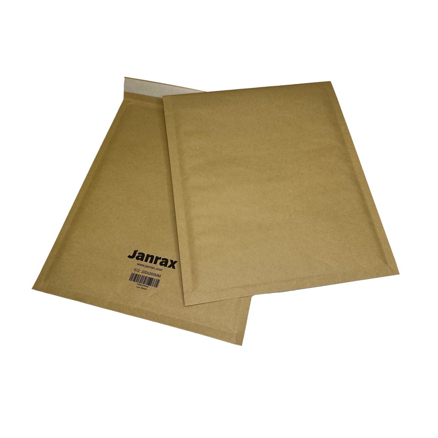 Pack of 100 Bubble Lined Size 2/E Padded Brown Postal Envelopes by Janrax