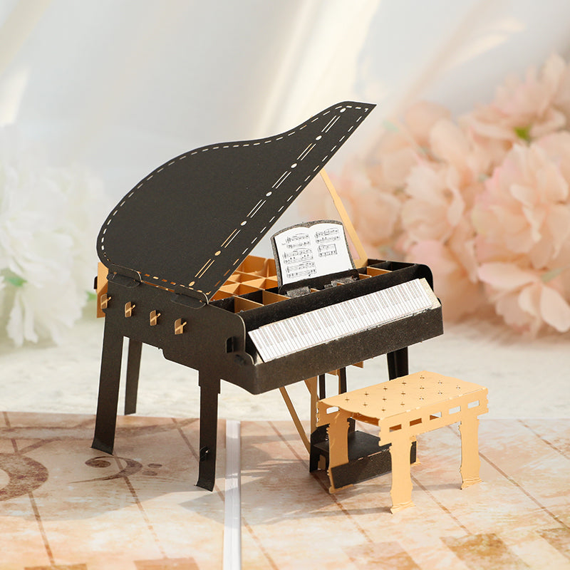 Musical Moments 3D Pop Up Piano Greeting Card