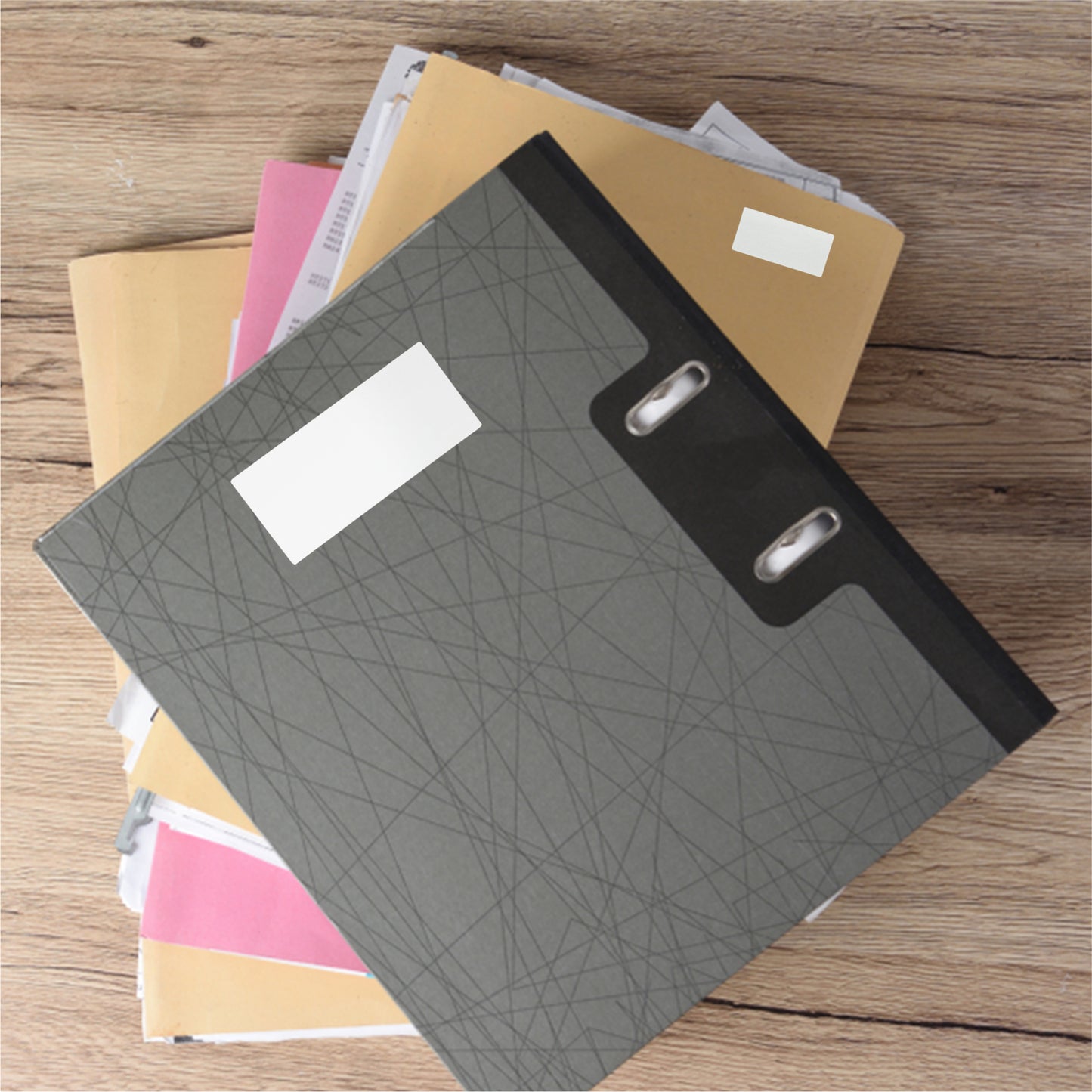 Pack of 70 White 19x38mm Rectangular Labels - Adhesive Stickers