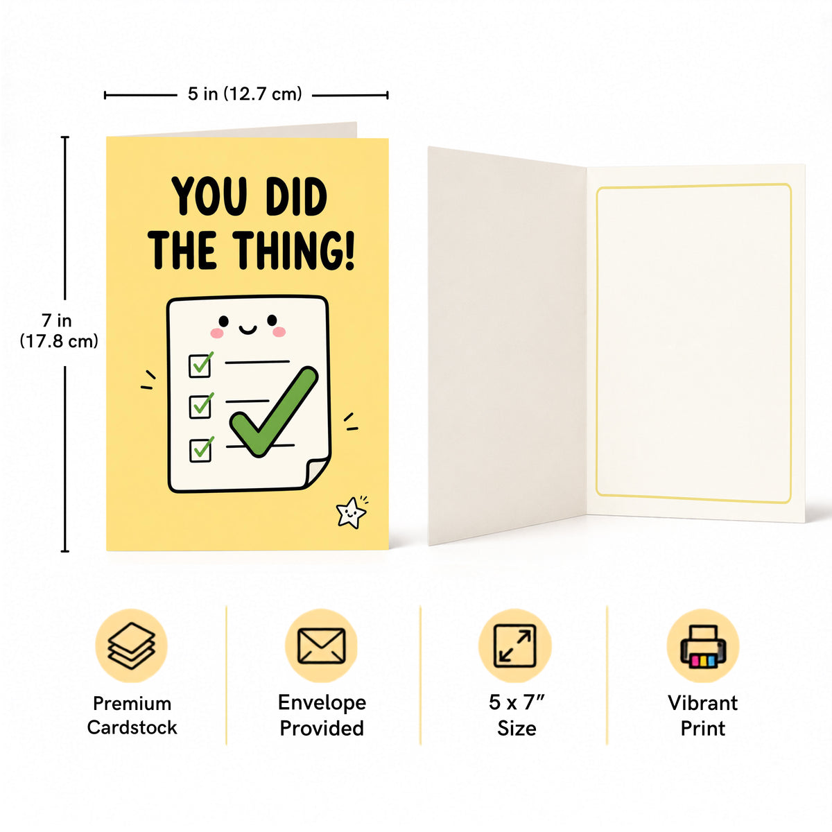 You Did the Thing Open Card