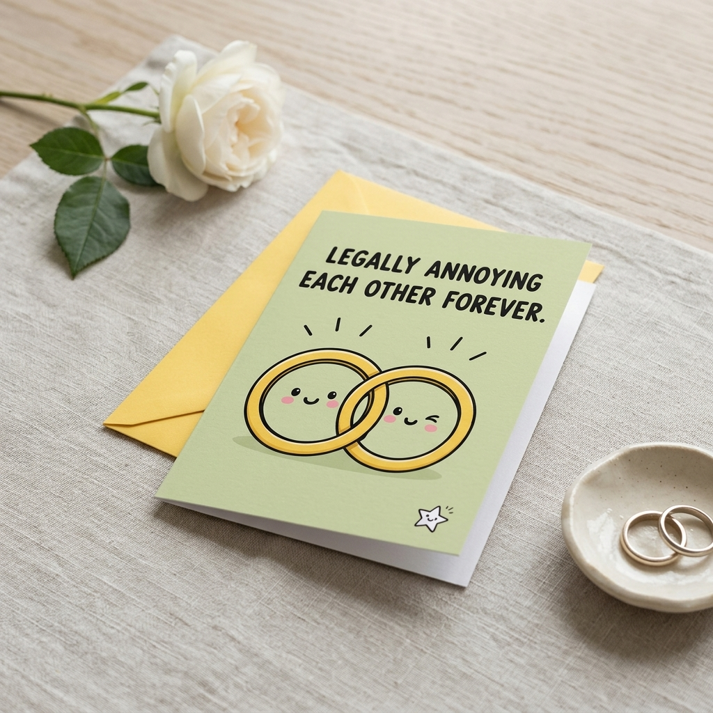 Legally Annoying Each Other Forever Wedding Congratulations Card