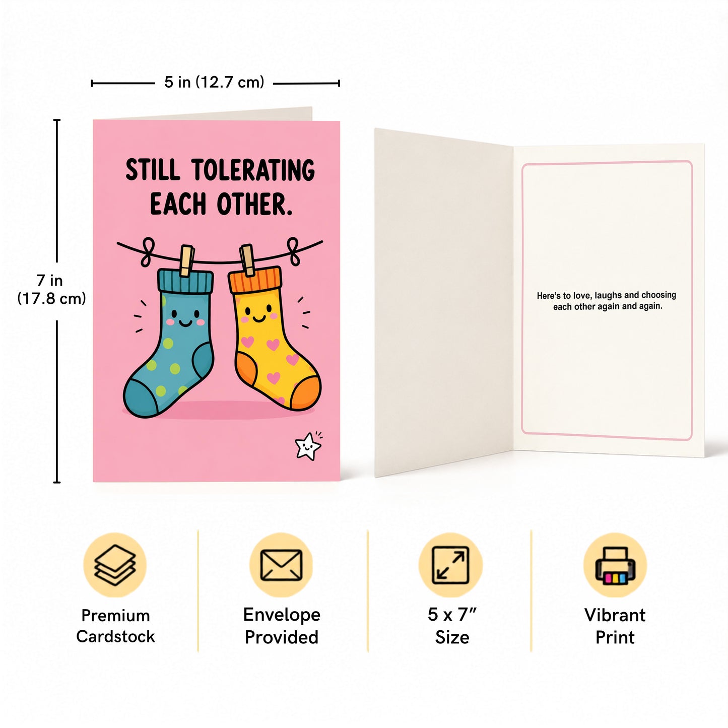 Still Tolerating Each Other Anniversary Congratulations Card