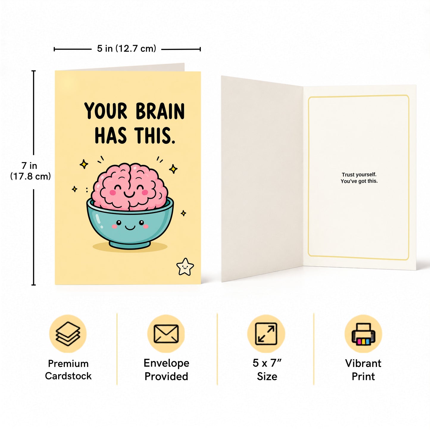 Your Brain Has This Good Luck Greeting Card