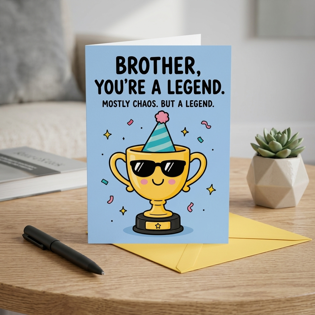 Brother You're a Legend Birthday Card
