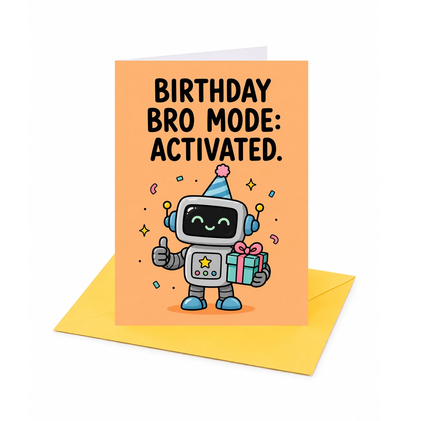 Bro Mode Activated Brother Birthday Card