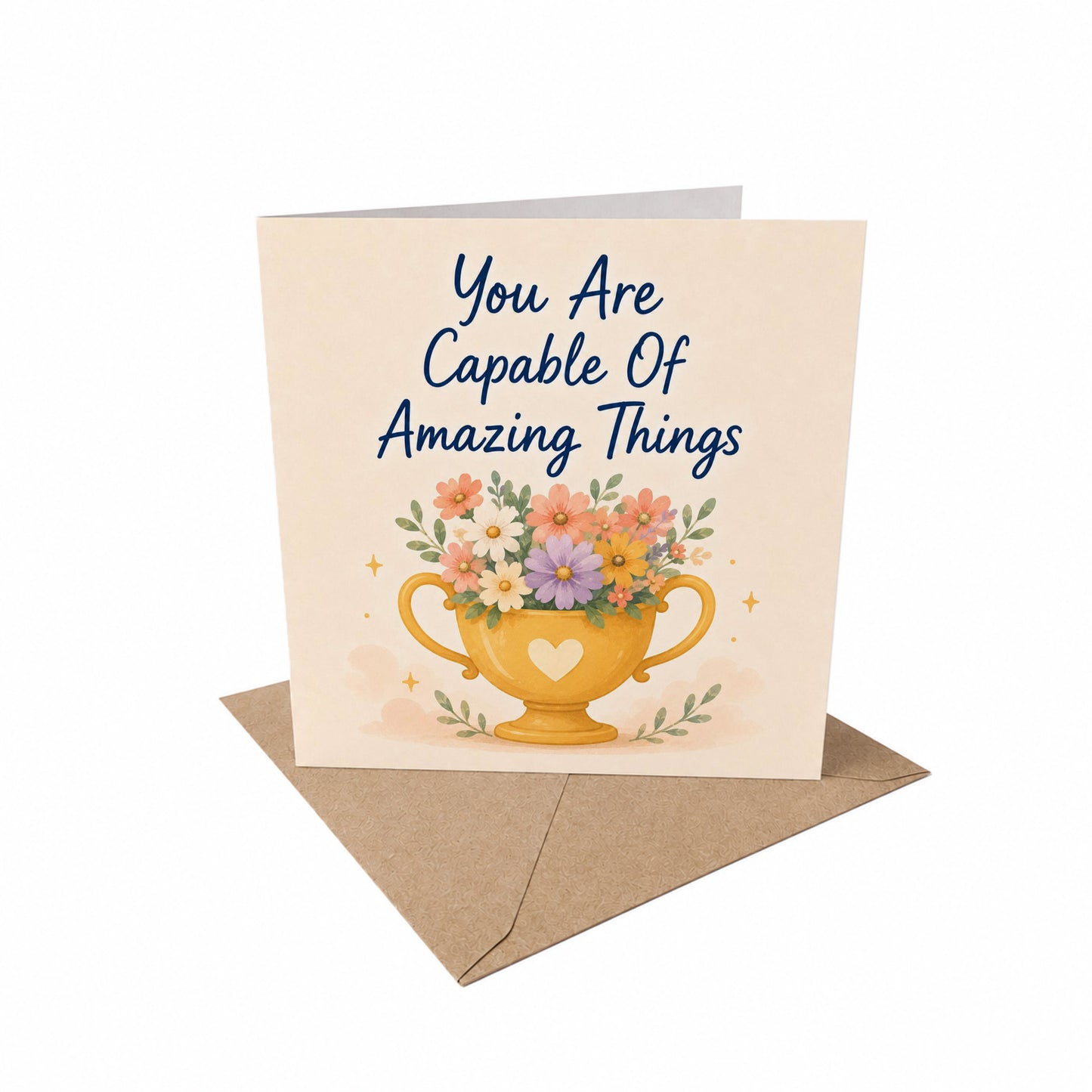 You are Capable of Amazing Things Encouragement Card Achievement, Confidence, New Job