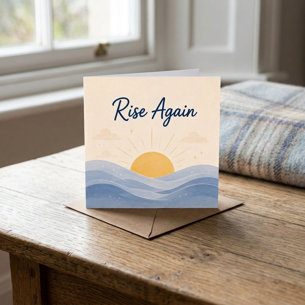 Rise Again Encouragement Card Comeback New Beginning