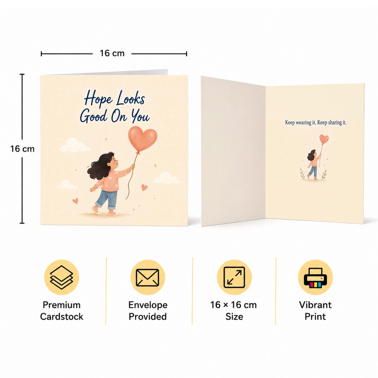 Hope Looks Good on You Encouragement Card